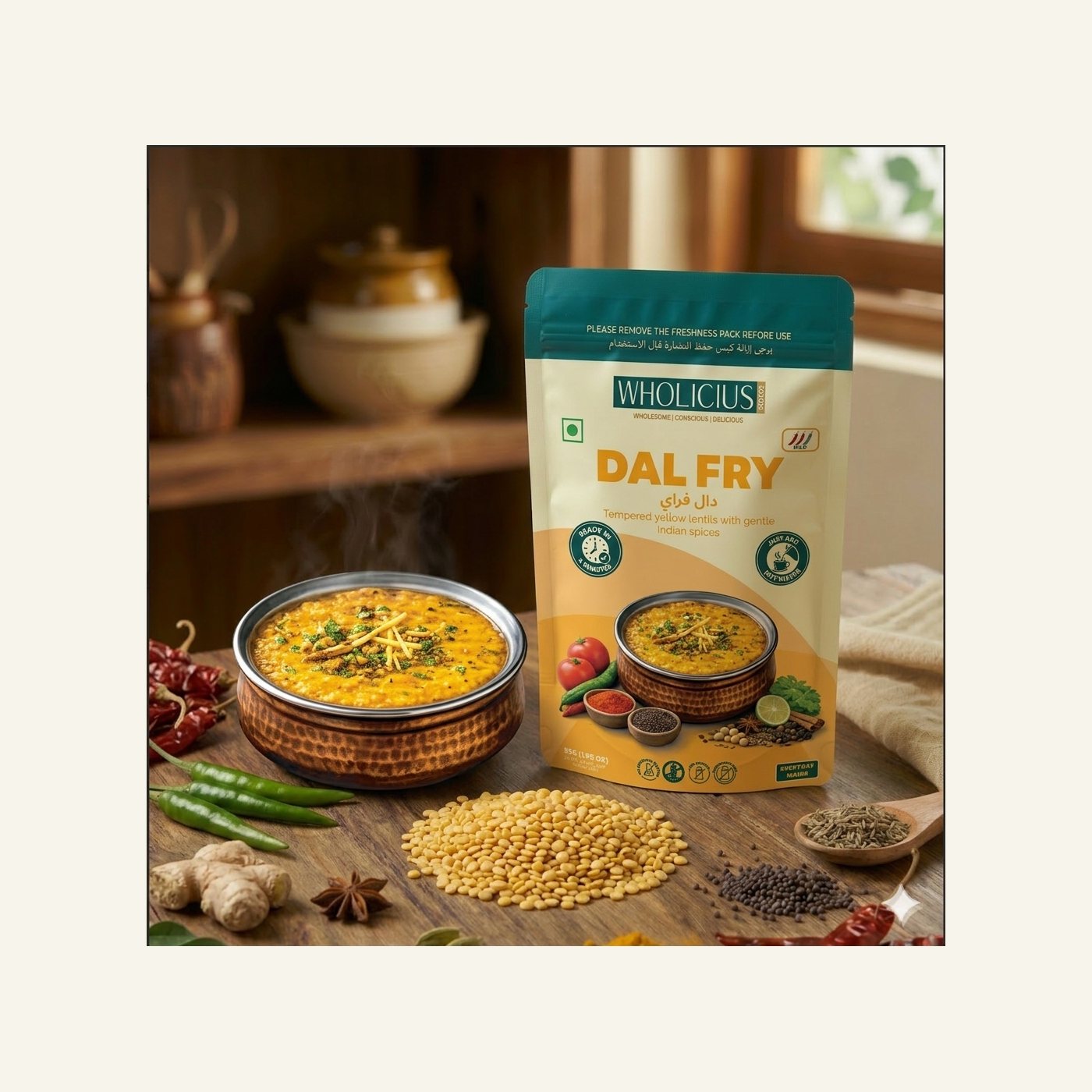 Dal Fry — prepared bowl