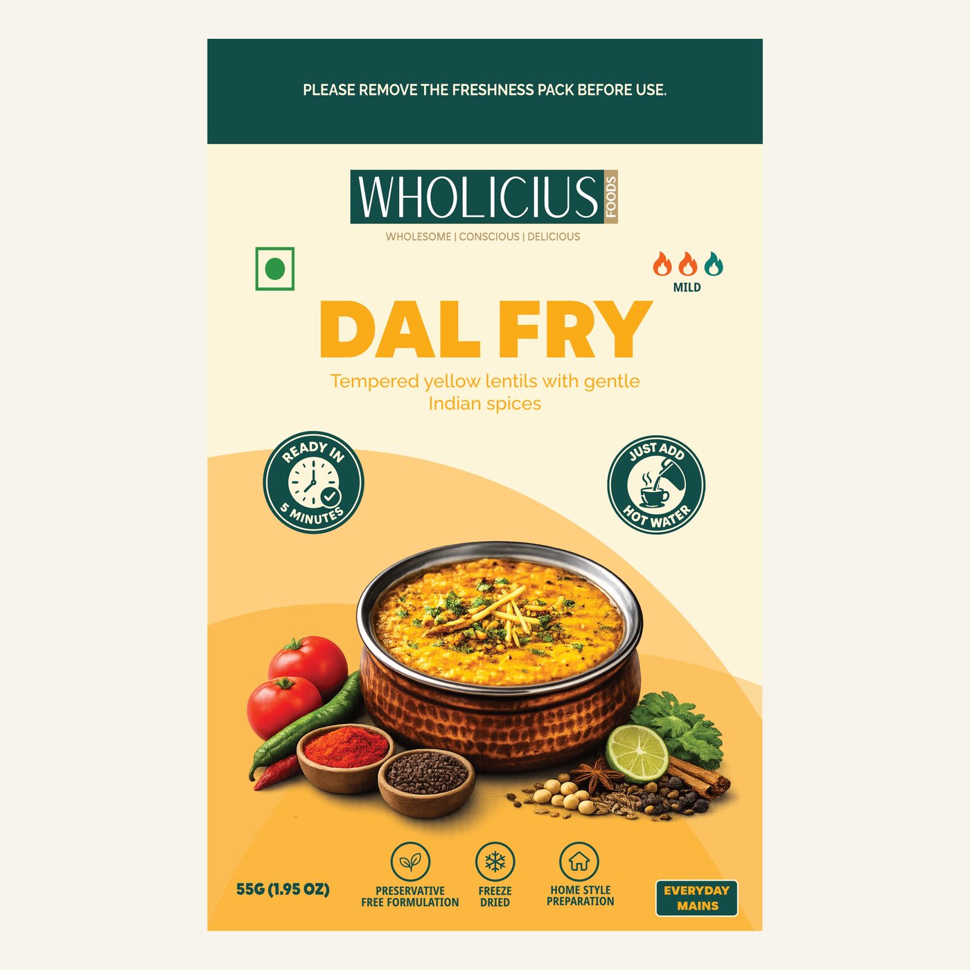Dal Fry — front of pack