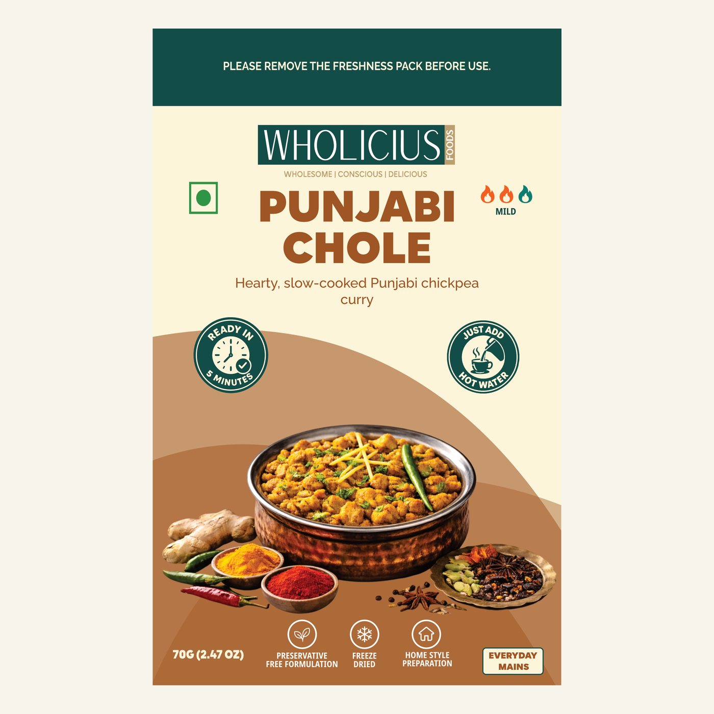 Punjabi Chole — front of pack